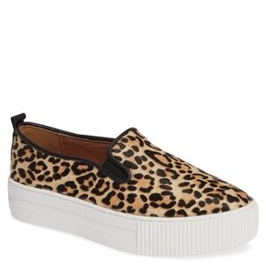 Halogen Baylee Leopard Print Slip On Platform Sneakers